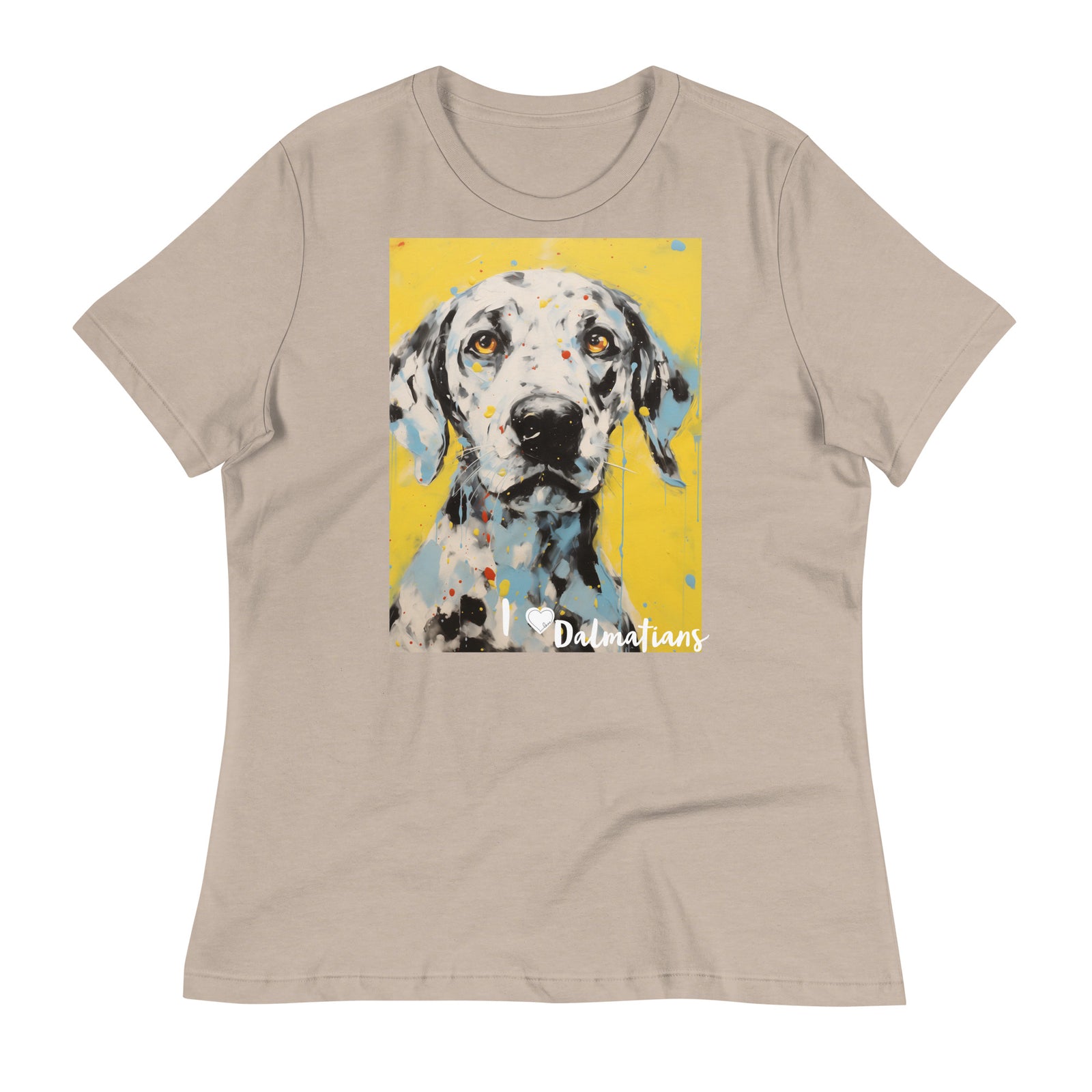 Women's Relaxed T-Shirt - I ❤ Dogs - Dalmatian