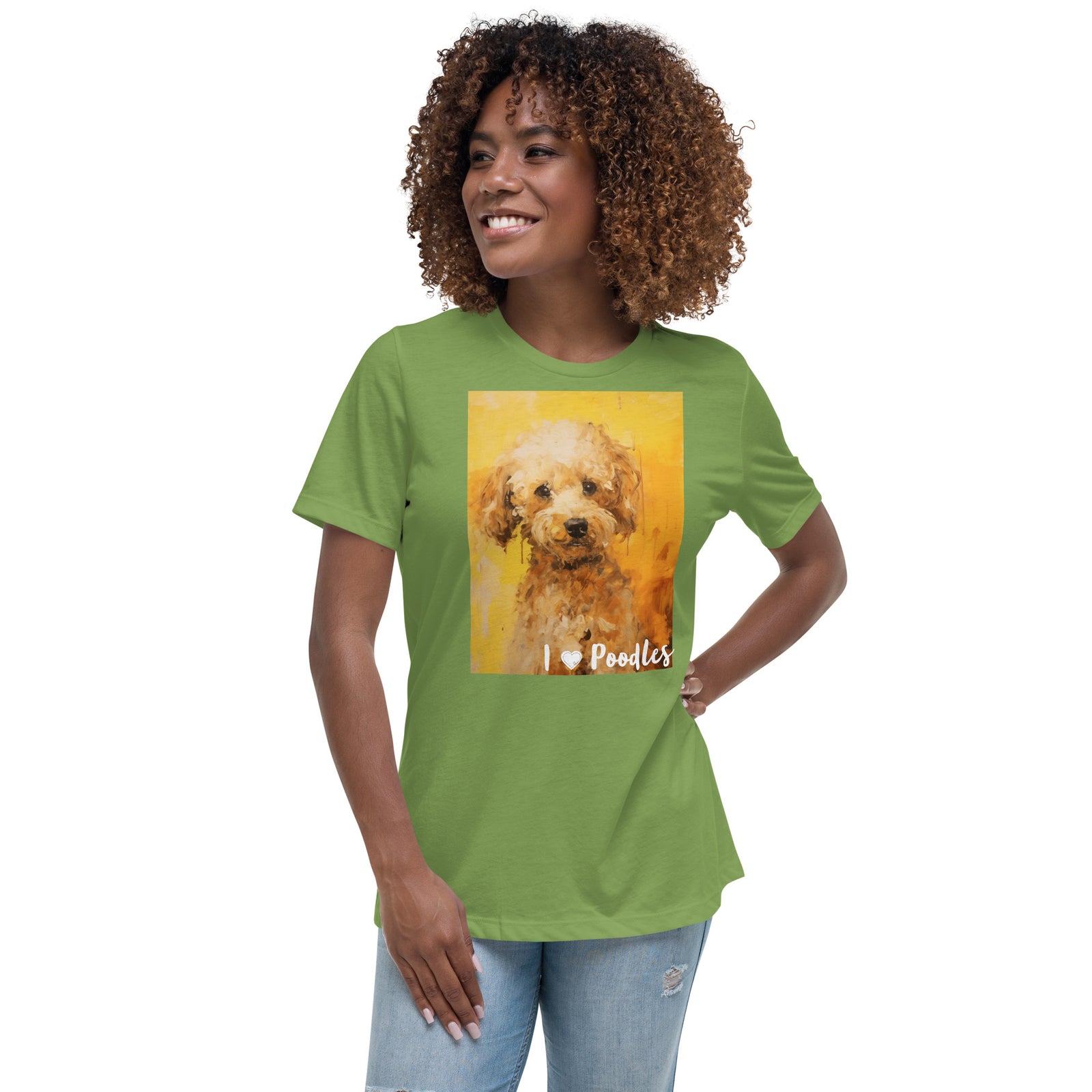 Women's Relaxed T-Shirt - I ❤ Dogs - Poodle