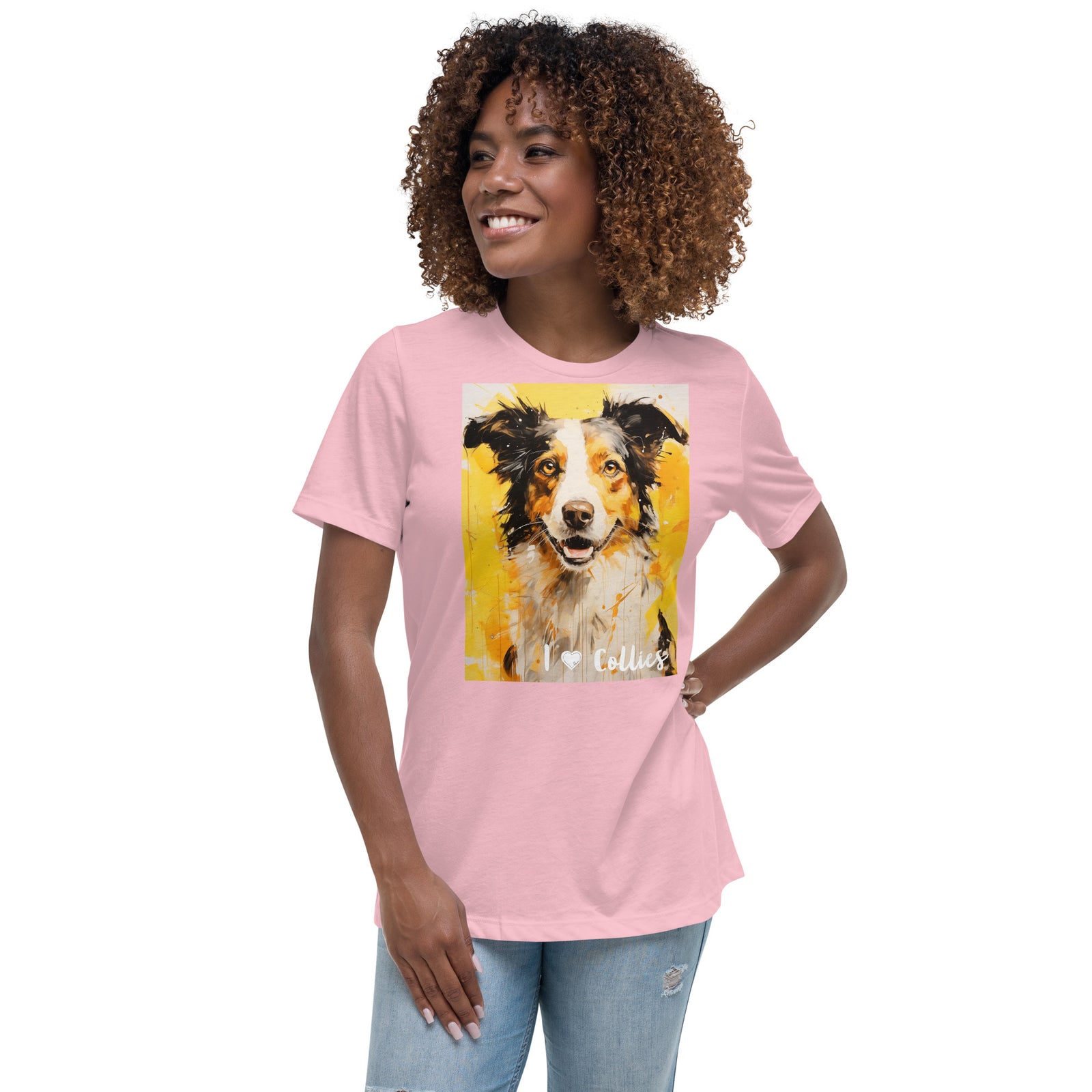 Women's Relaxed T-Shirt - I ❤ Dogs - Border Collie