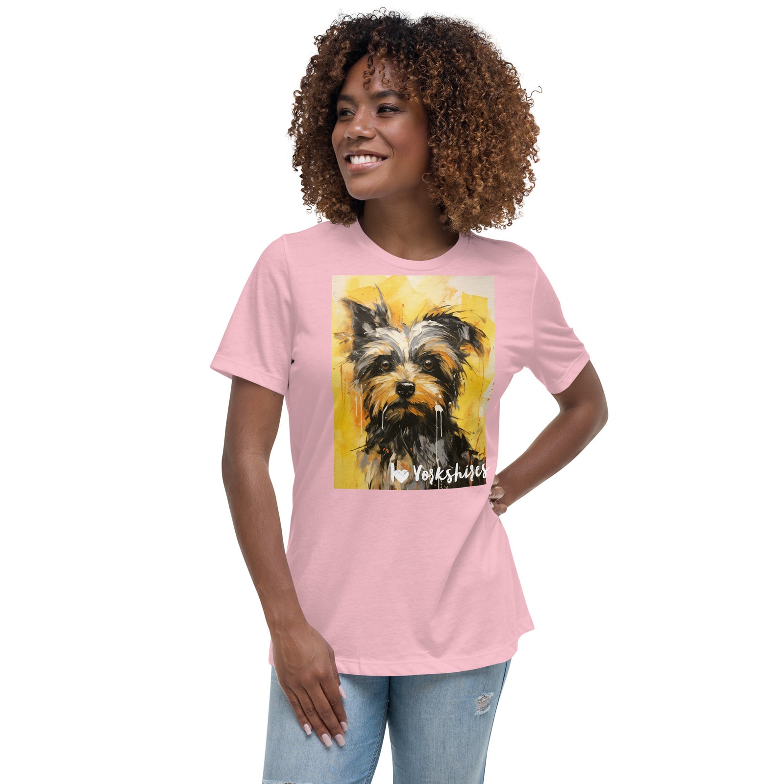 Women's Relaxed T-Shirt - I ❤ Dogs - Yorkshire Terrier