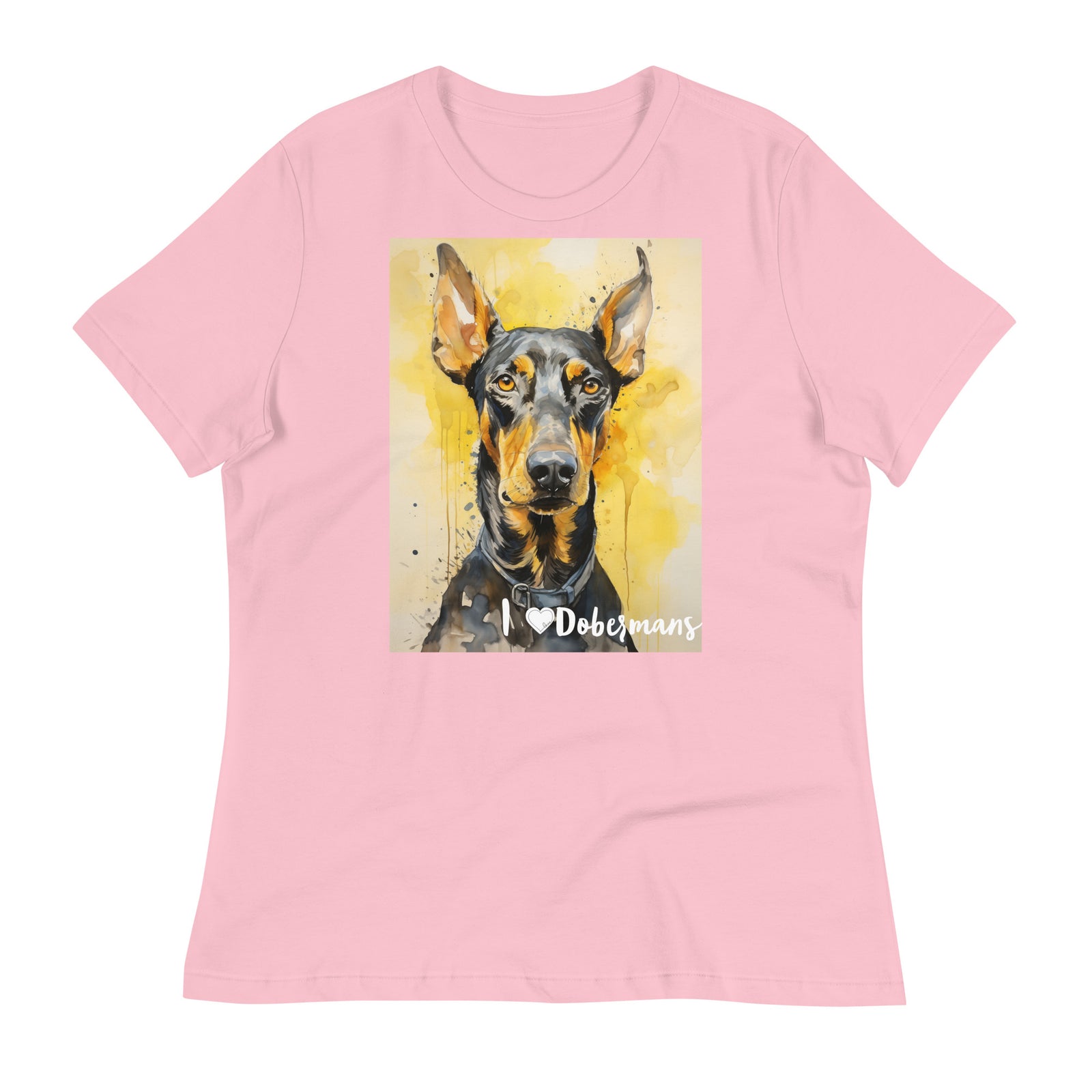 Women's Relaxed T-Shirt - I ❤ Dogs - Doberman Pinscher