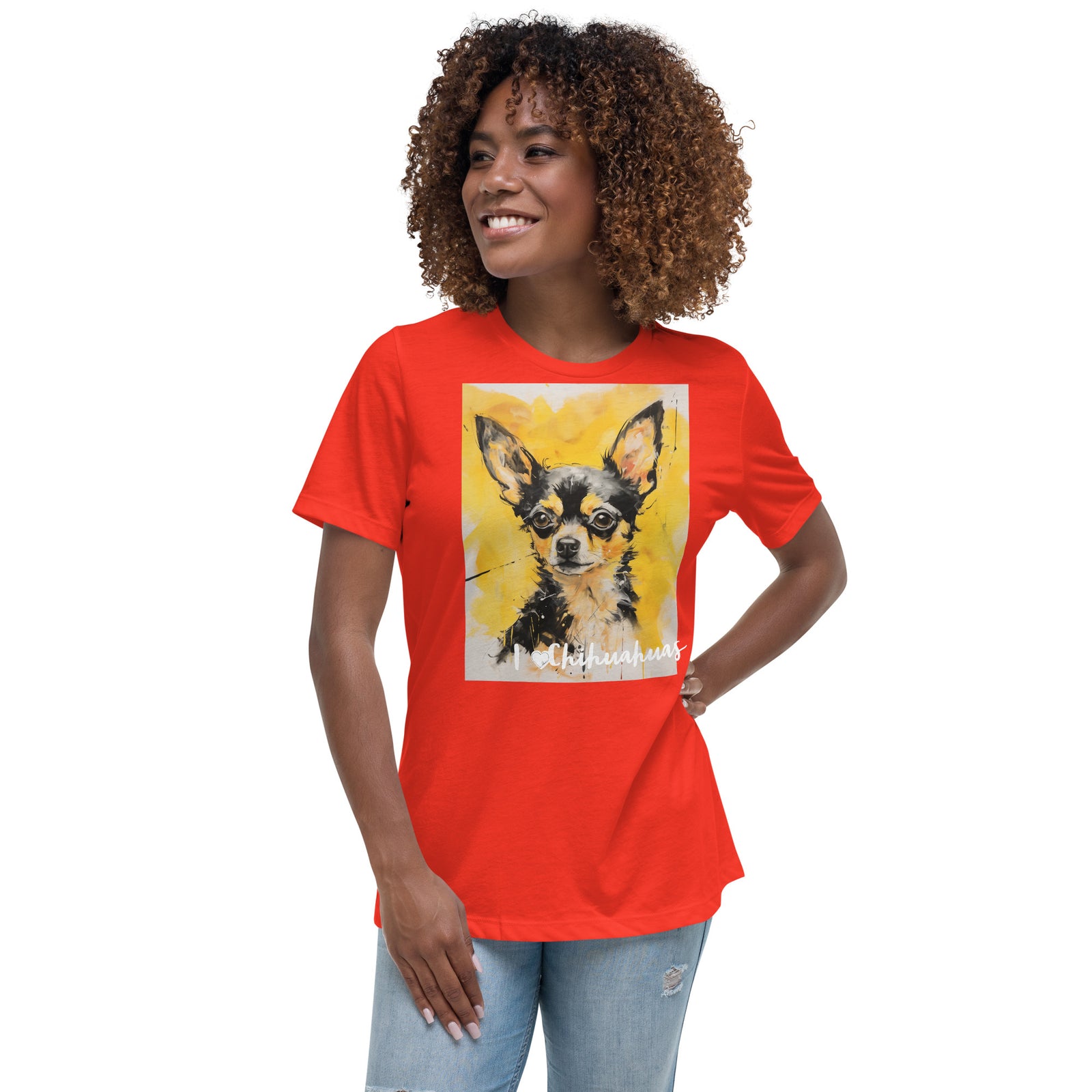 Women's Relaxed T-Shirt - I ❤ Dogs - Chihuahua