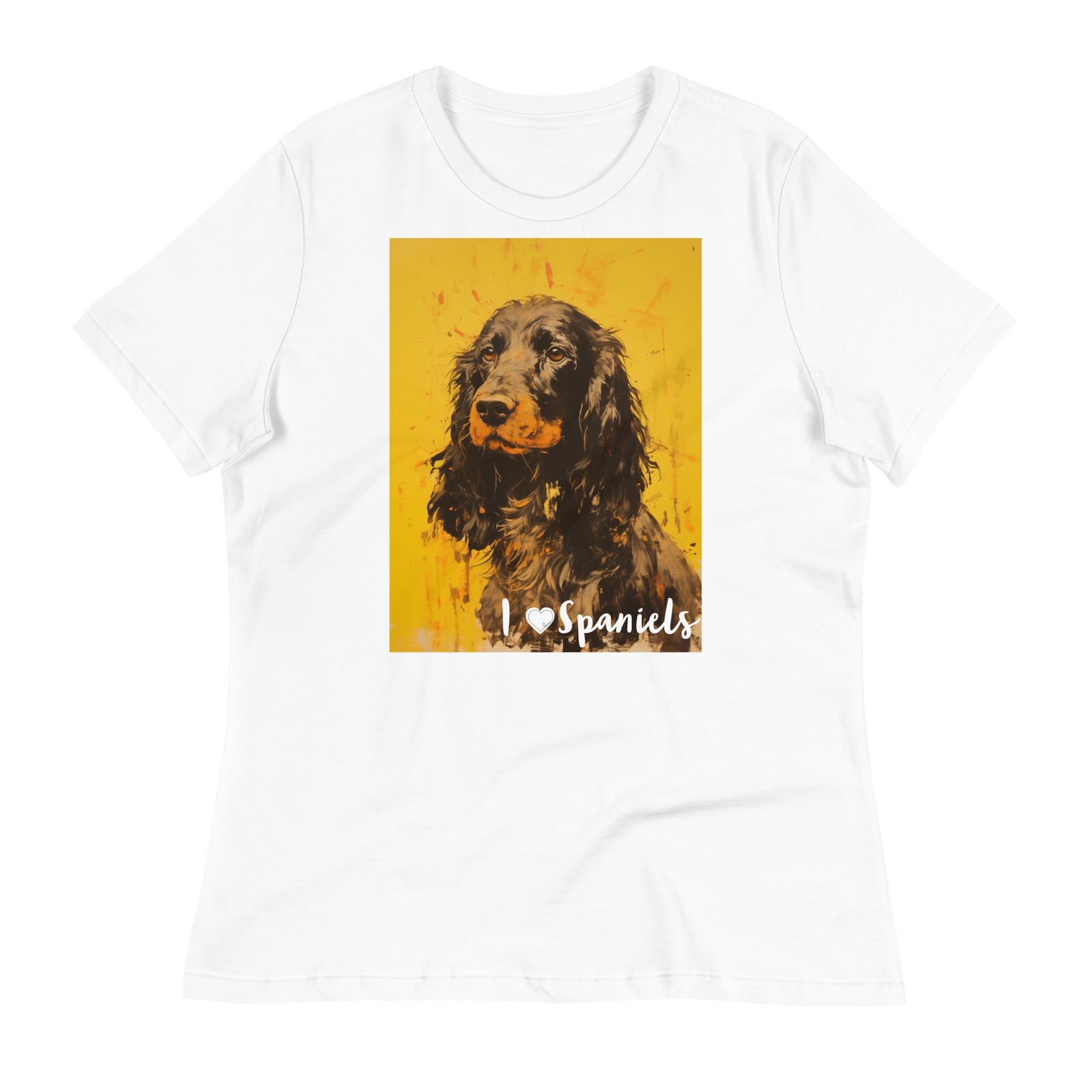 Women's Relaxed T-Shirt - I ❤ Dogs - English Springer Spaniel