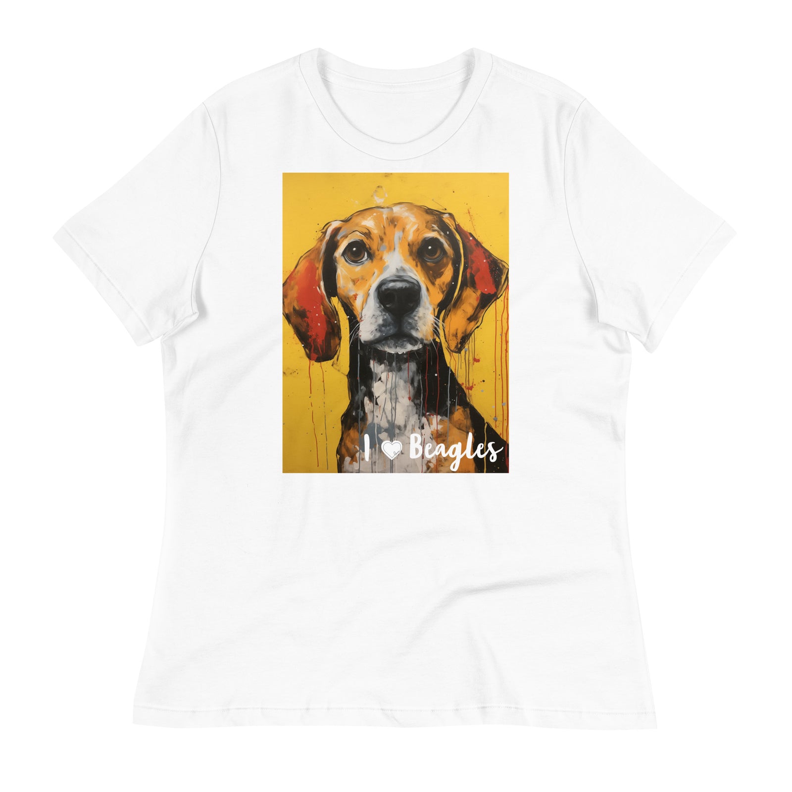 Women's Relaxed T-Shirt - I ❤ Dogs - Beagle