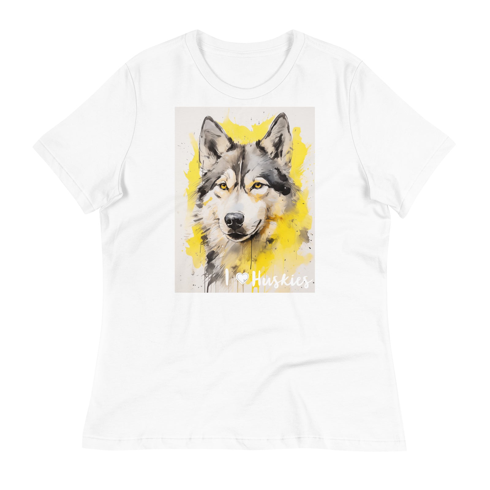 Women's Relaxed T-Shirt - I ❤ Dogs - Siberian Husky