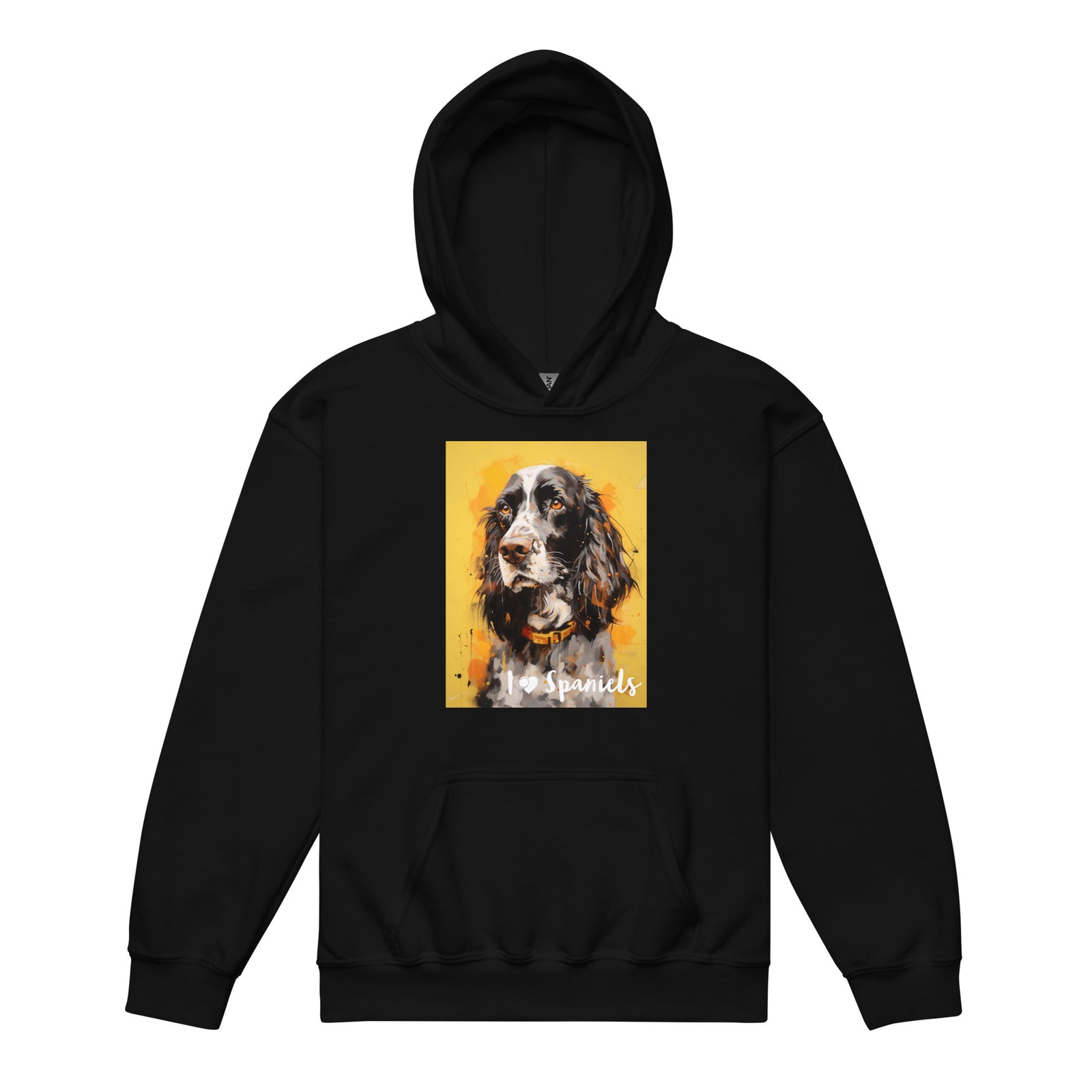 Youth heavy blend hoodie- I ❤ Dogs - Cocker Spaniel (American)
