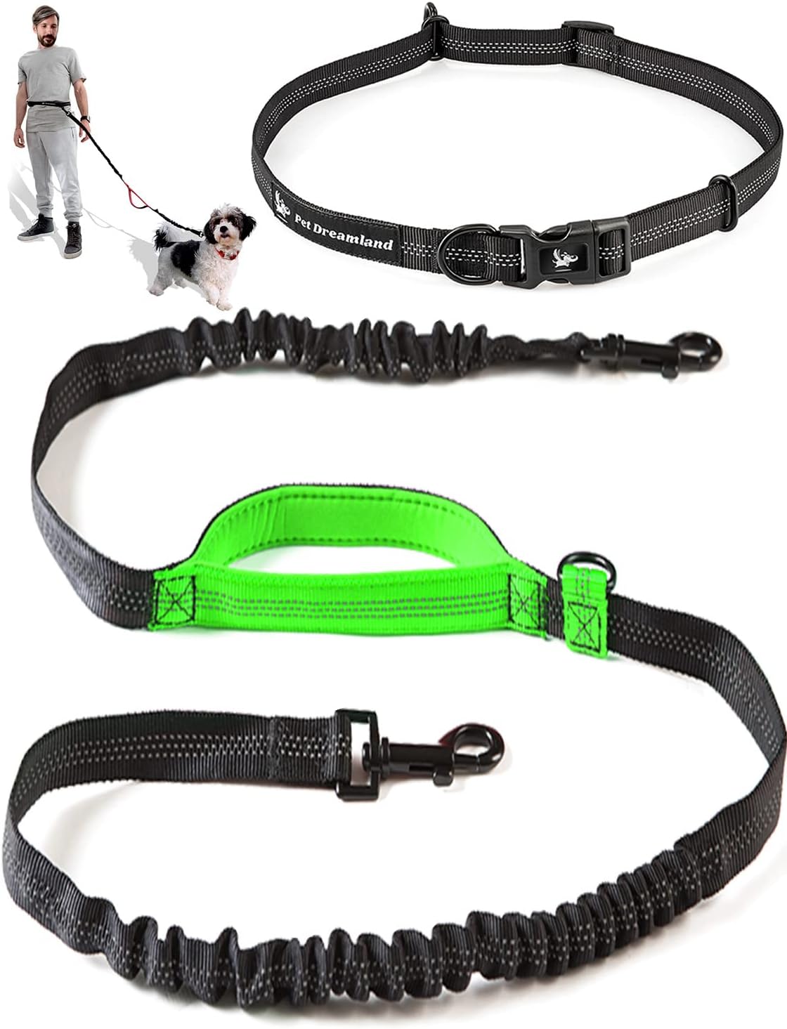 Hands Free Dog Leash for One Large Dog
