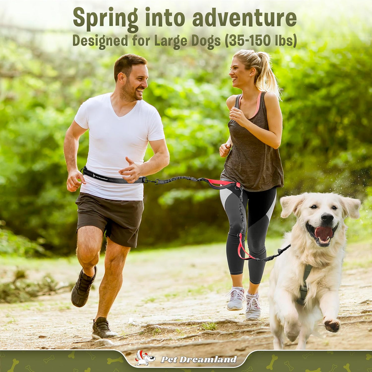 Hands Free Dog Leash for One Large Dog