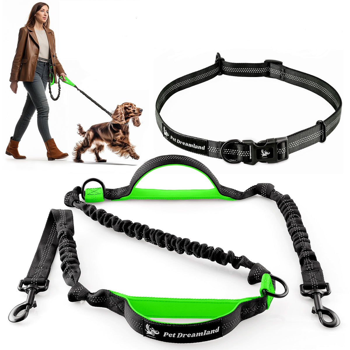 Extra Long Hands Free Dog Leash for Medium Dogs