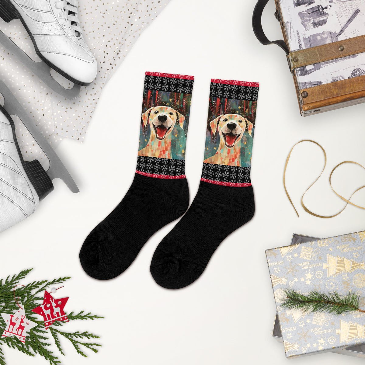 Socks Labrador - Merry Woofmas