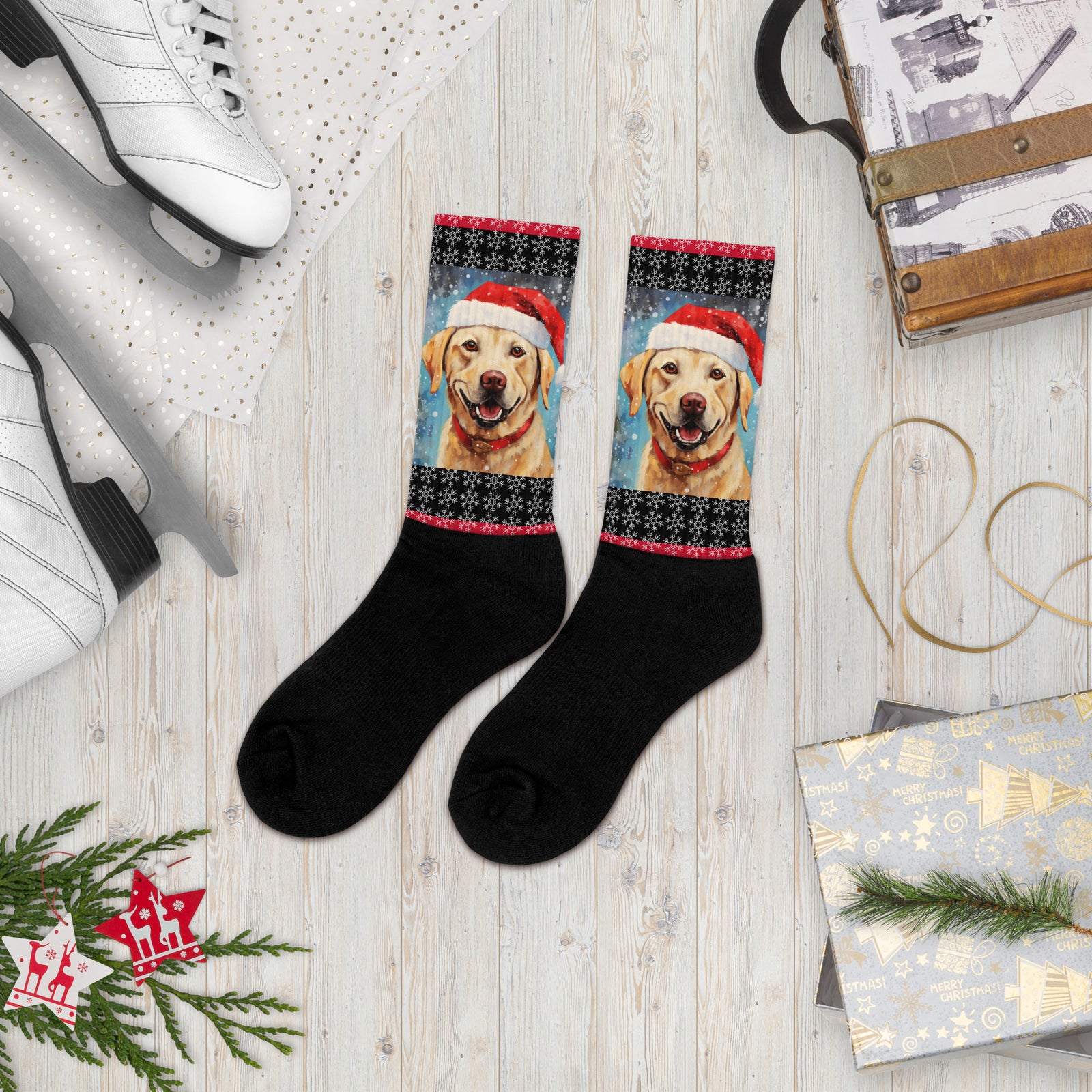 Socks Labrador - Merry Woofmas