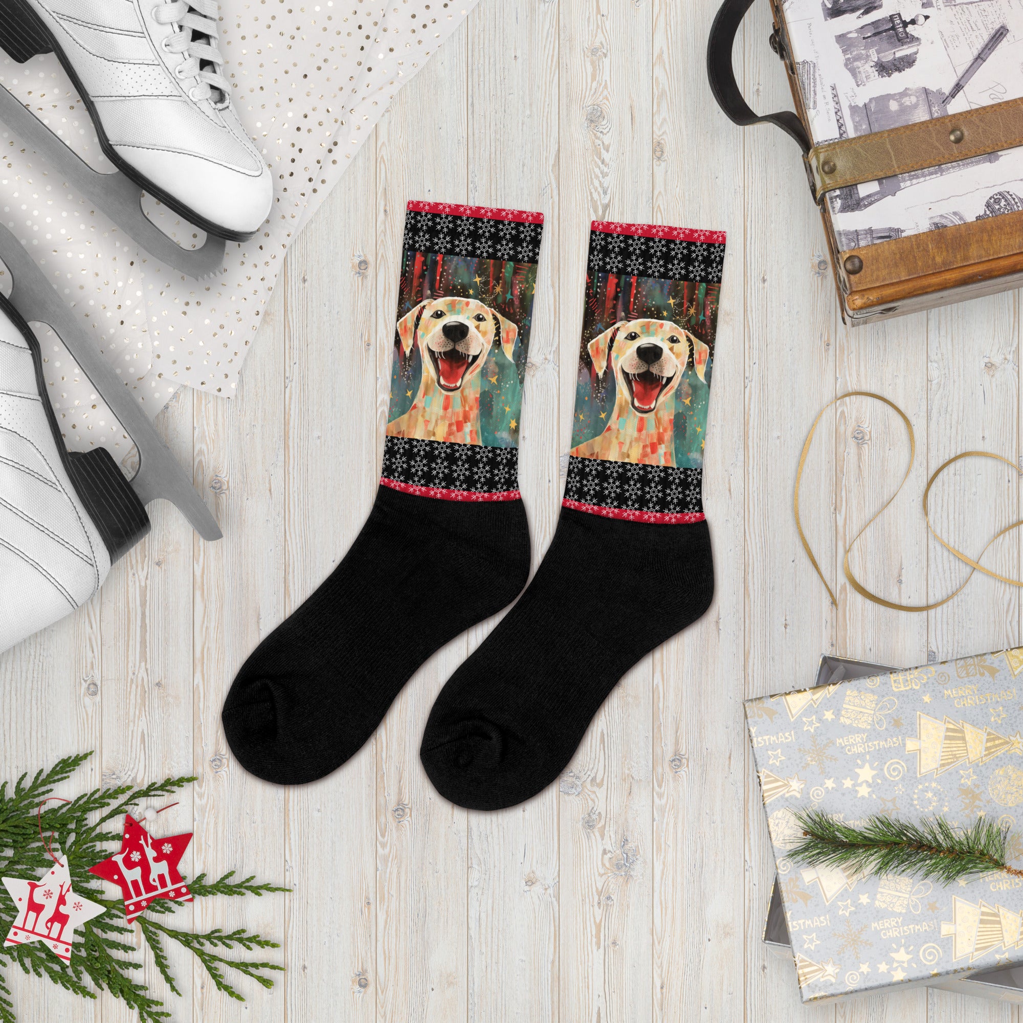 Socks Labrador - Merry Woofmas
