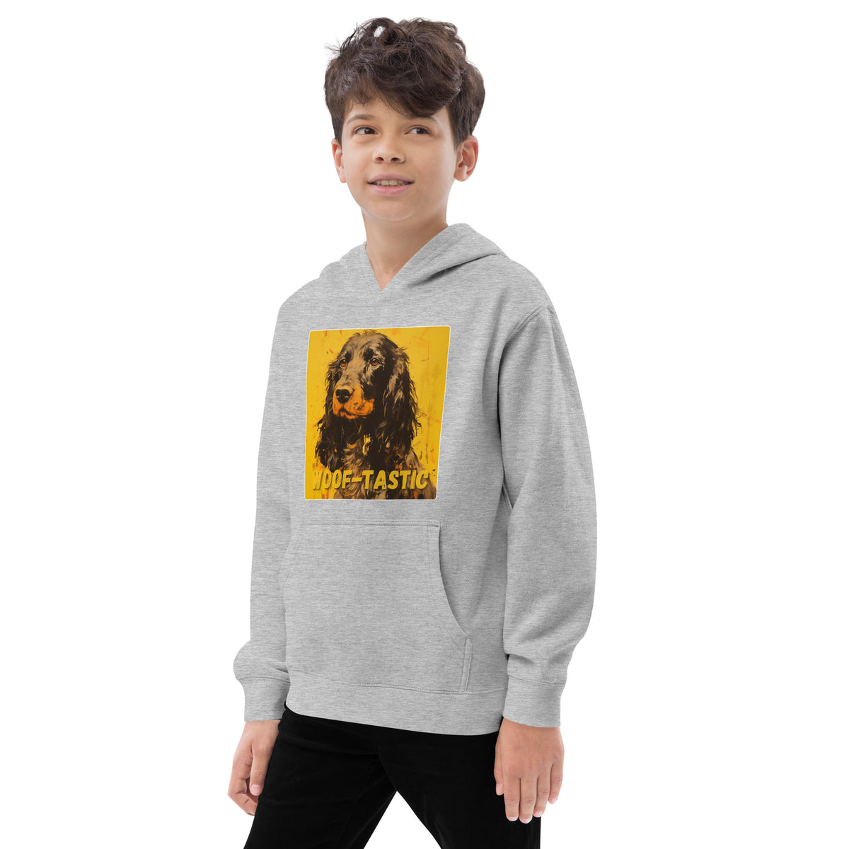 Kids fleece hoodie Woof-tastic Cocker Spaniel (American)