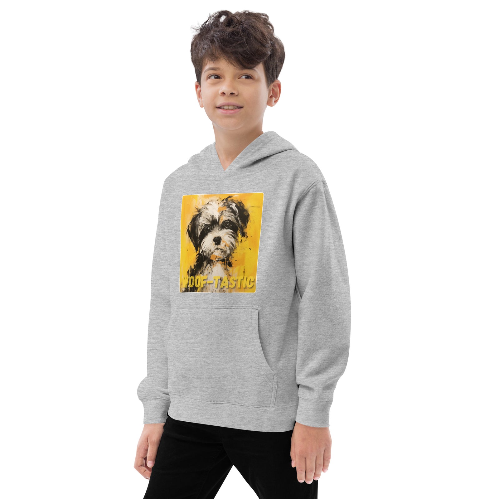 Kids fleece hoodie Woof-tastic Shih Tzu