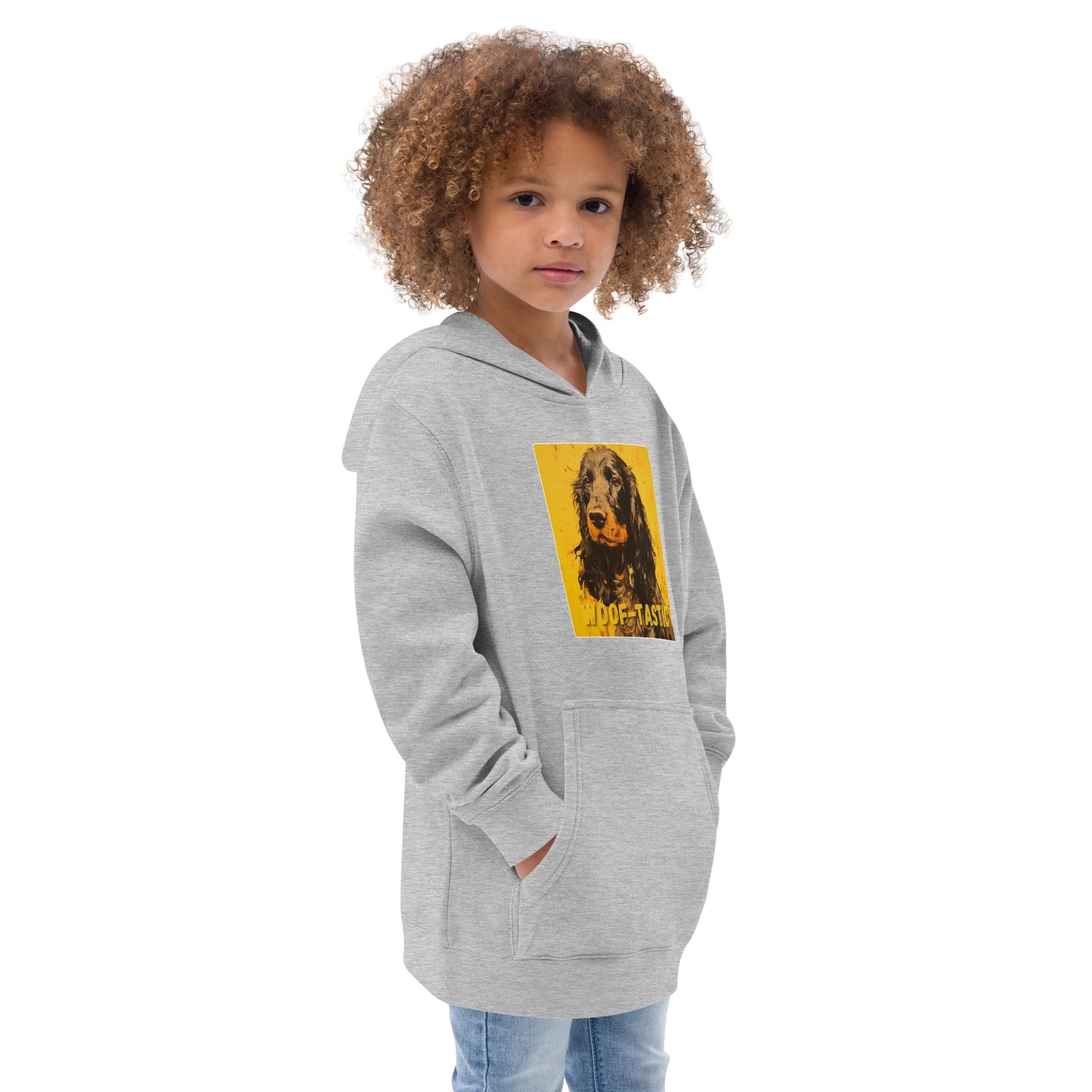 Kids fleece hoodie Woof-tastic Cocker Spaniel (American)