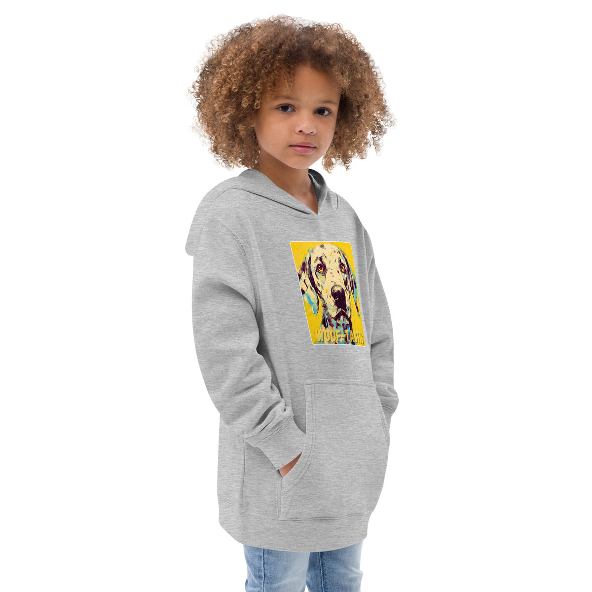 Kids fleece hoodie Woof-tastic Dalmatian