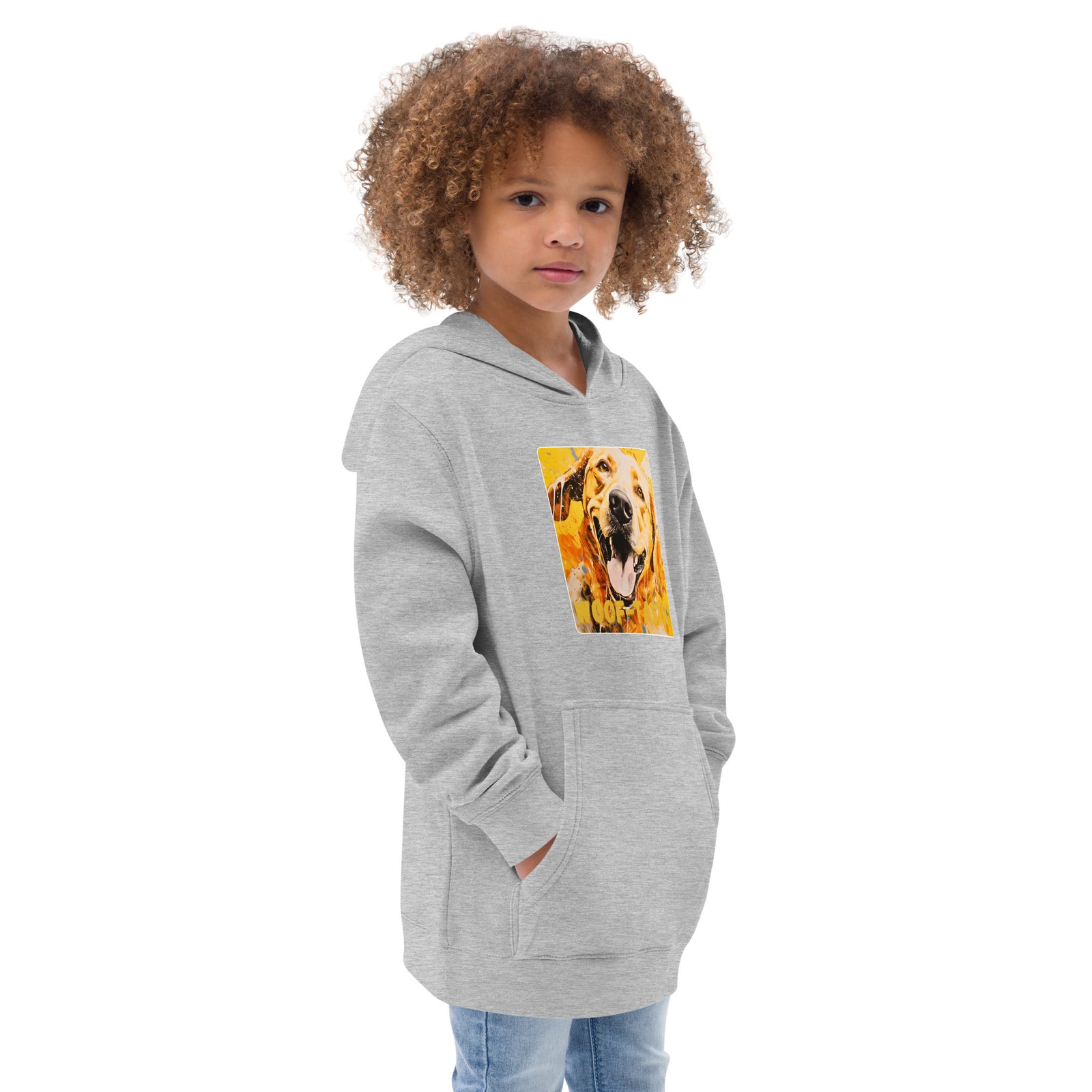 Kids fleece hoodie Woof-tastic Labrador Retriever