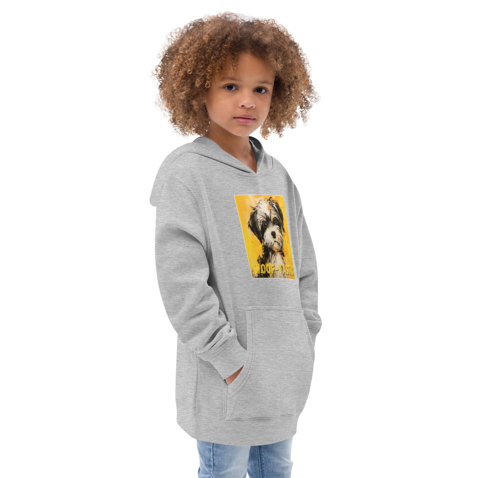 Kids fleece hoodie Woof-tastic Shih Tzu