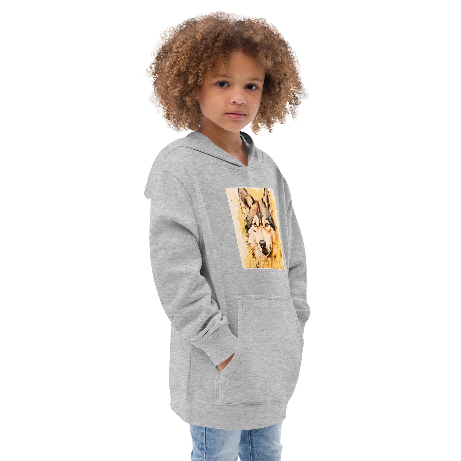 Kids fleece hoodie Woof-tastic Siberian Husky
