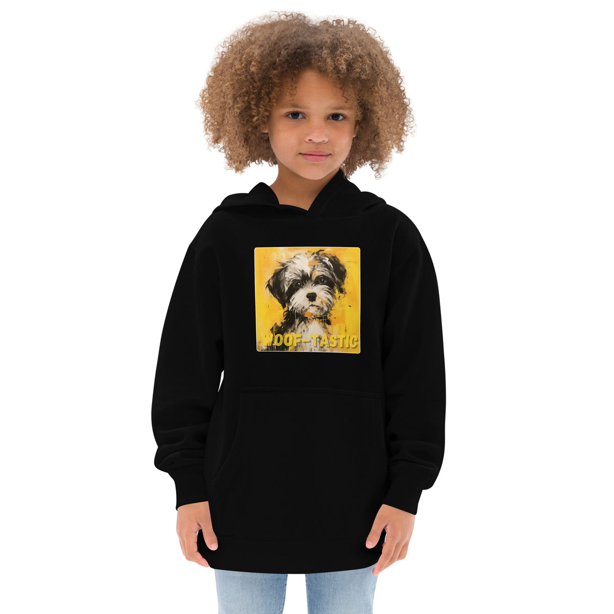 Kids fleece hoodie Woof-tastic Shih Tzu