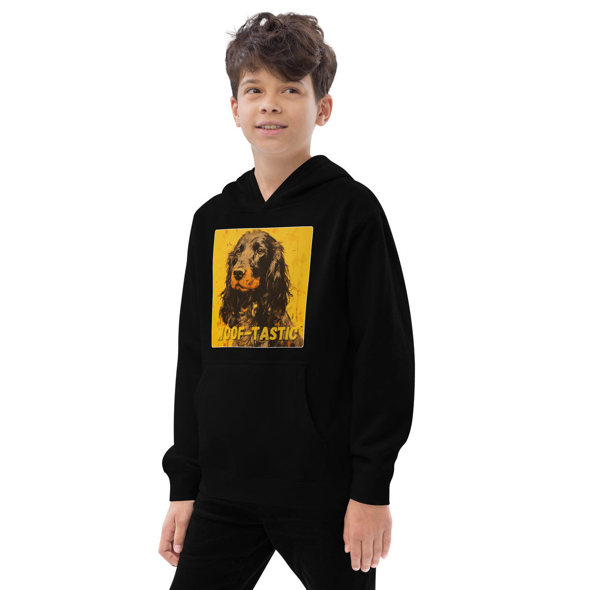 Kids fleece hoodie Woof-tastic Cocker Spaniel (American)