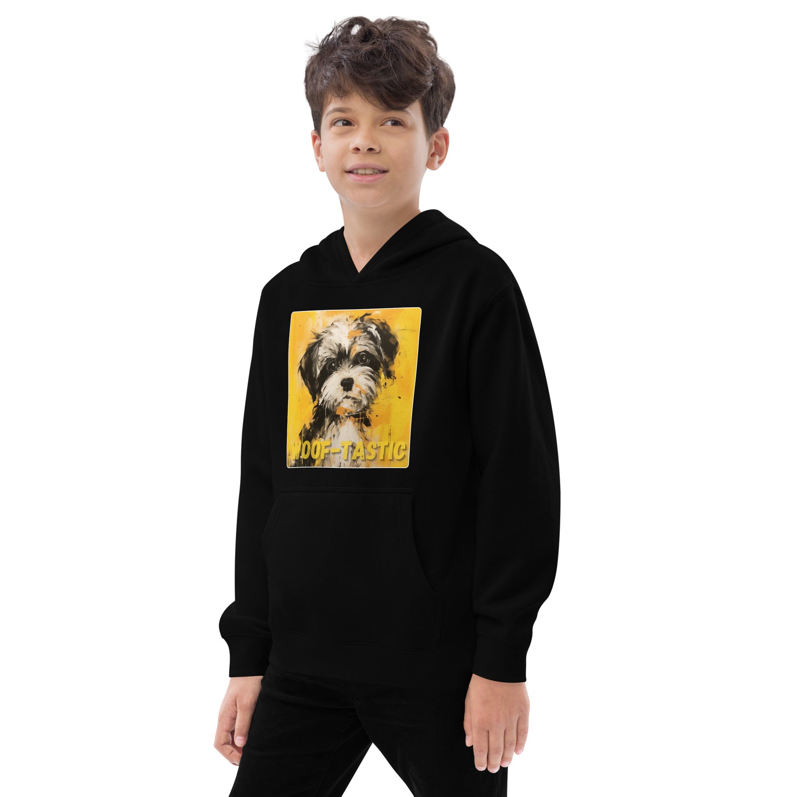 Kids fleece hoodie Woof-tastic Shih Tzu
