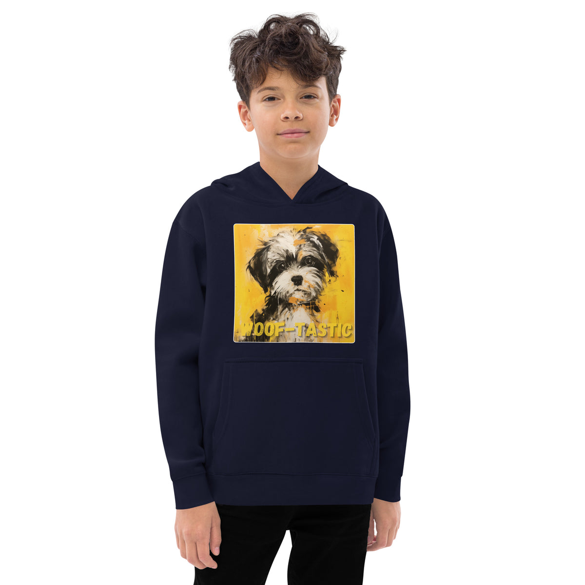 Kids fleece hoodie Woof-tastic Shih Tzu