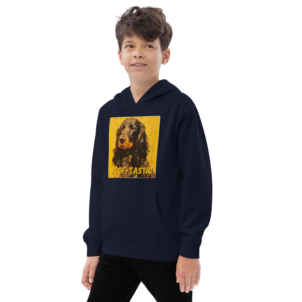 Kids fleece hoodie Woof-tastic Cocker Spaniel (American)