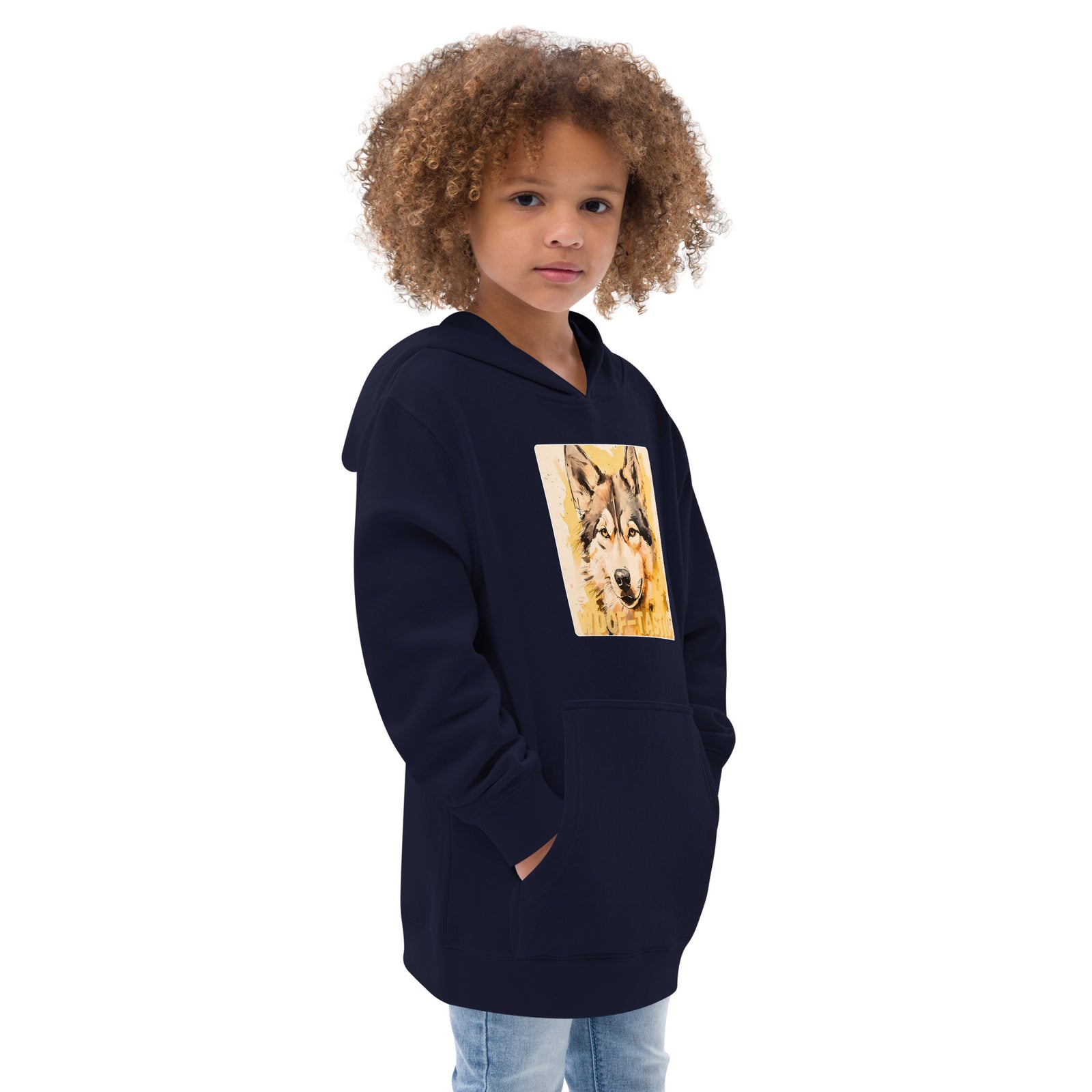 Kids fleece hoodie Woof-tastic Siberian Husky