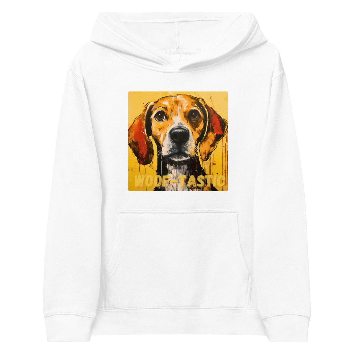 Kids fleece hoodie Woof-tastic Beagle