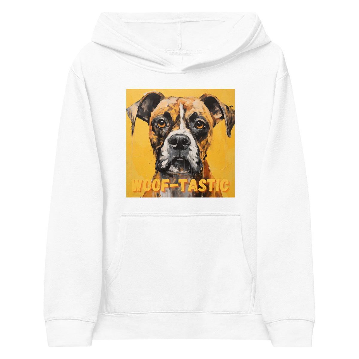 Kids fleece hoodie Woof-tastic Boxer