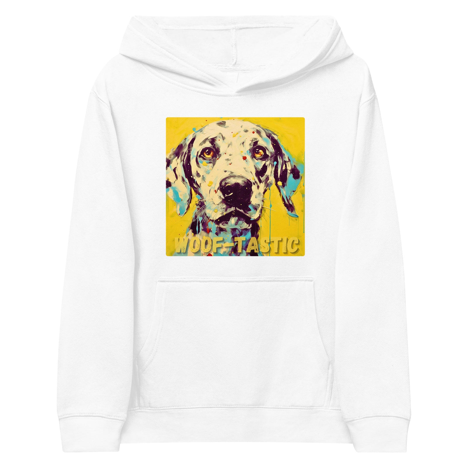 Kids fleece hoodie Woof-tastic Dalmatian