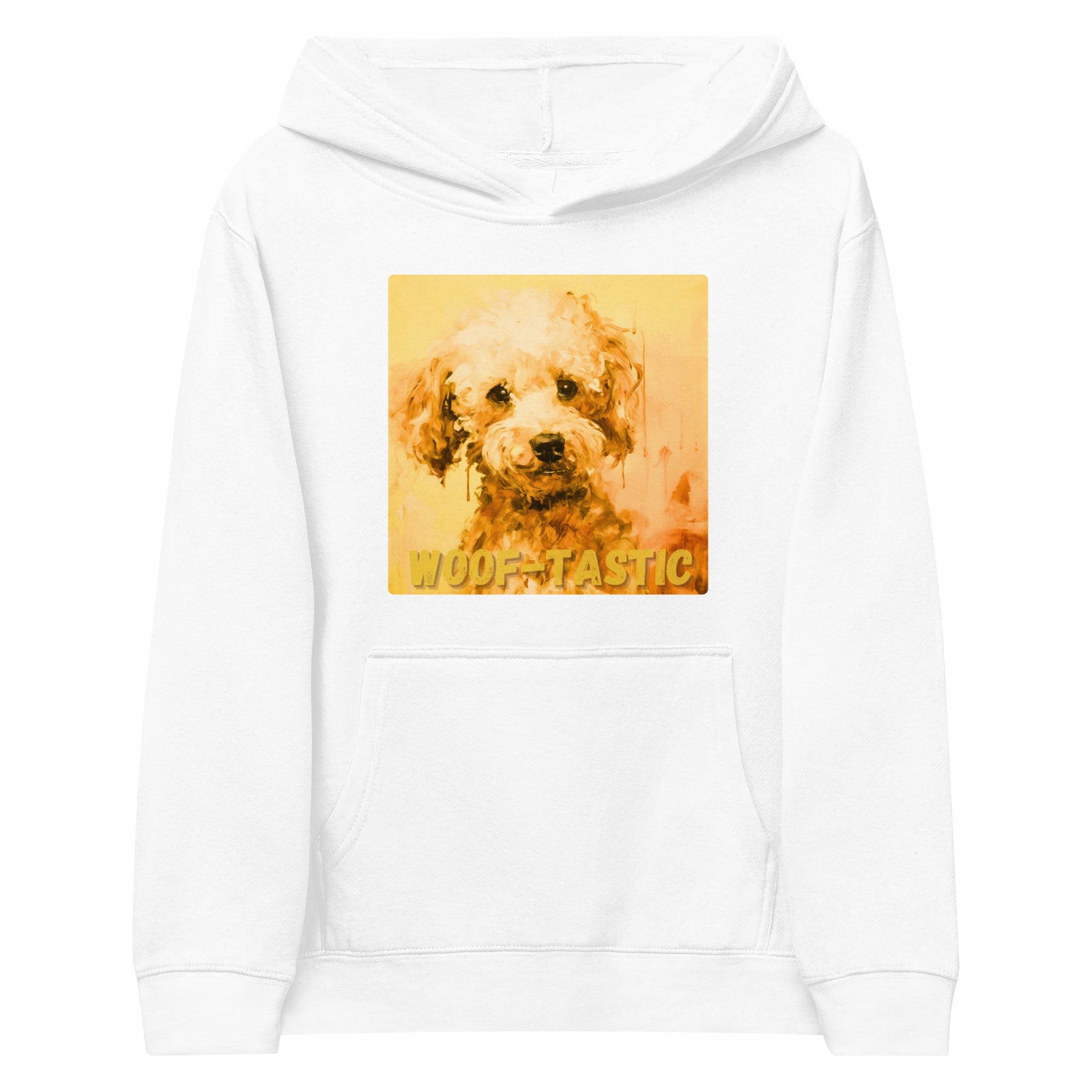 Kids fleece hoodie Woof-tastic Poodle
