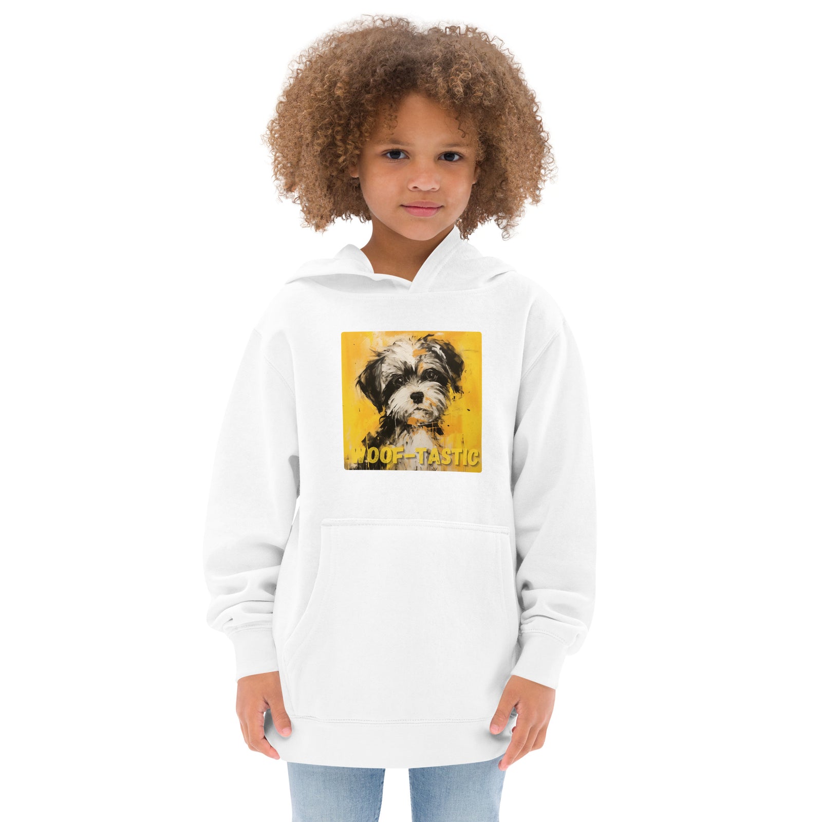 Kids fleece hoodie Woof-tastic Shih Tzu