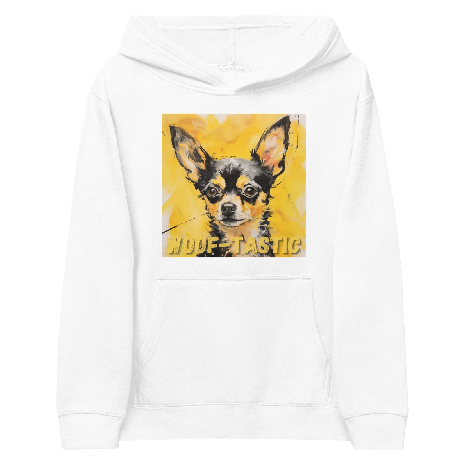 Kids fleece hoodie Woof-tastic Chihuahua