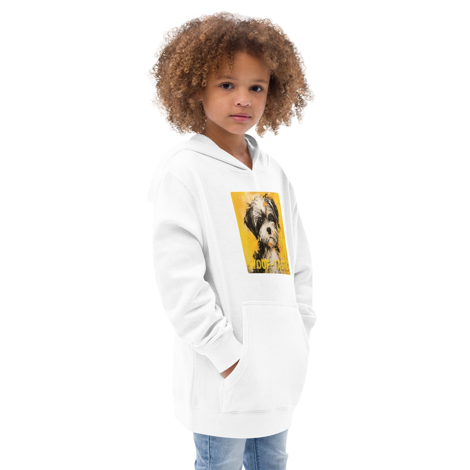 Kids fleece hoodie Woof-tastic Shih Tzu