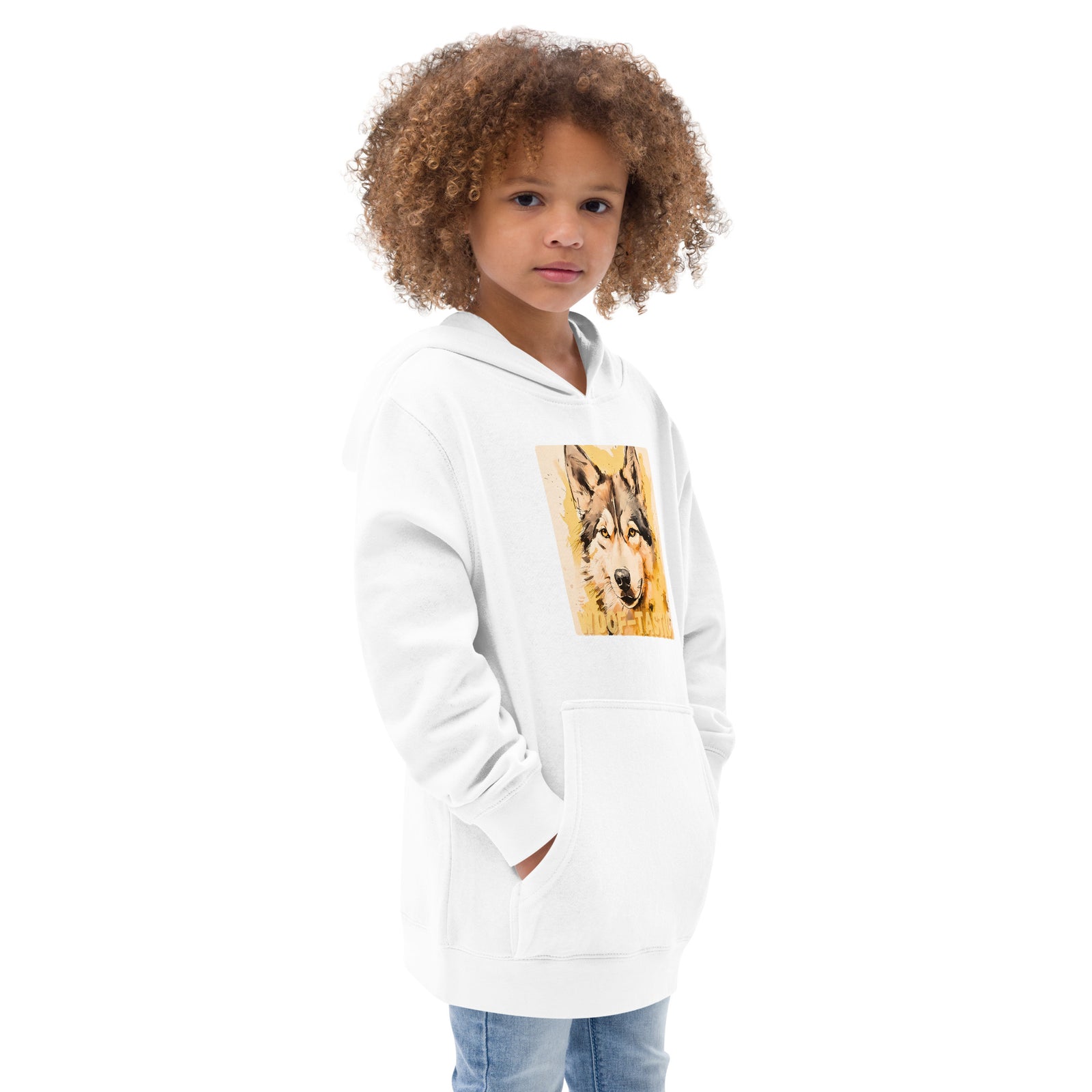 Kids fleece hoodie Woof-tastic Siberian Husky