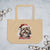 Large organic tote bag Shitzu - Merry Woofmas