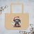 Large organic tote bag Great Dane - Merry Woofmas