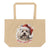 Large organic tote bag Maltese - Merry Woofmas