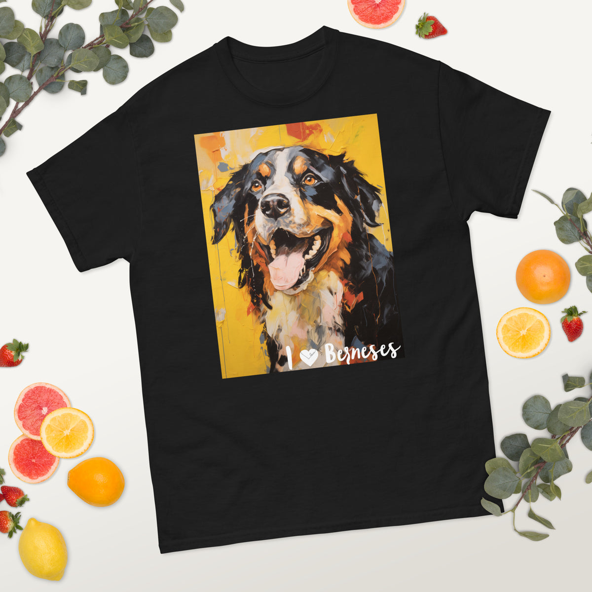 Men's classic tee - I ❤ DOGS - Bernese Mountain Dog
