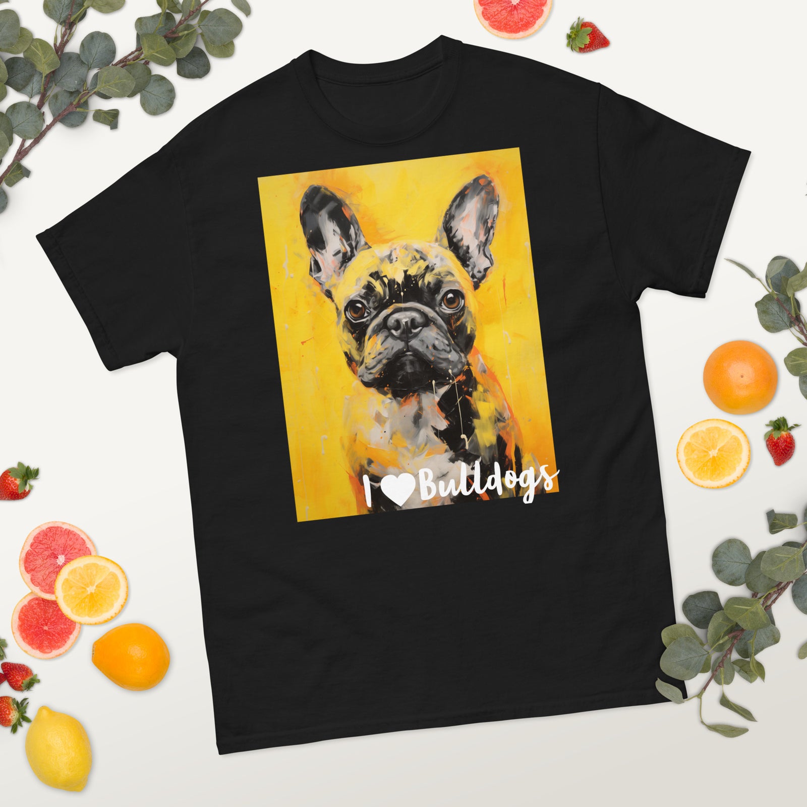 Men's classic tee - I ❤ DOGS - French Bulldog