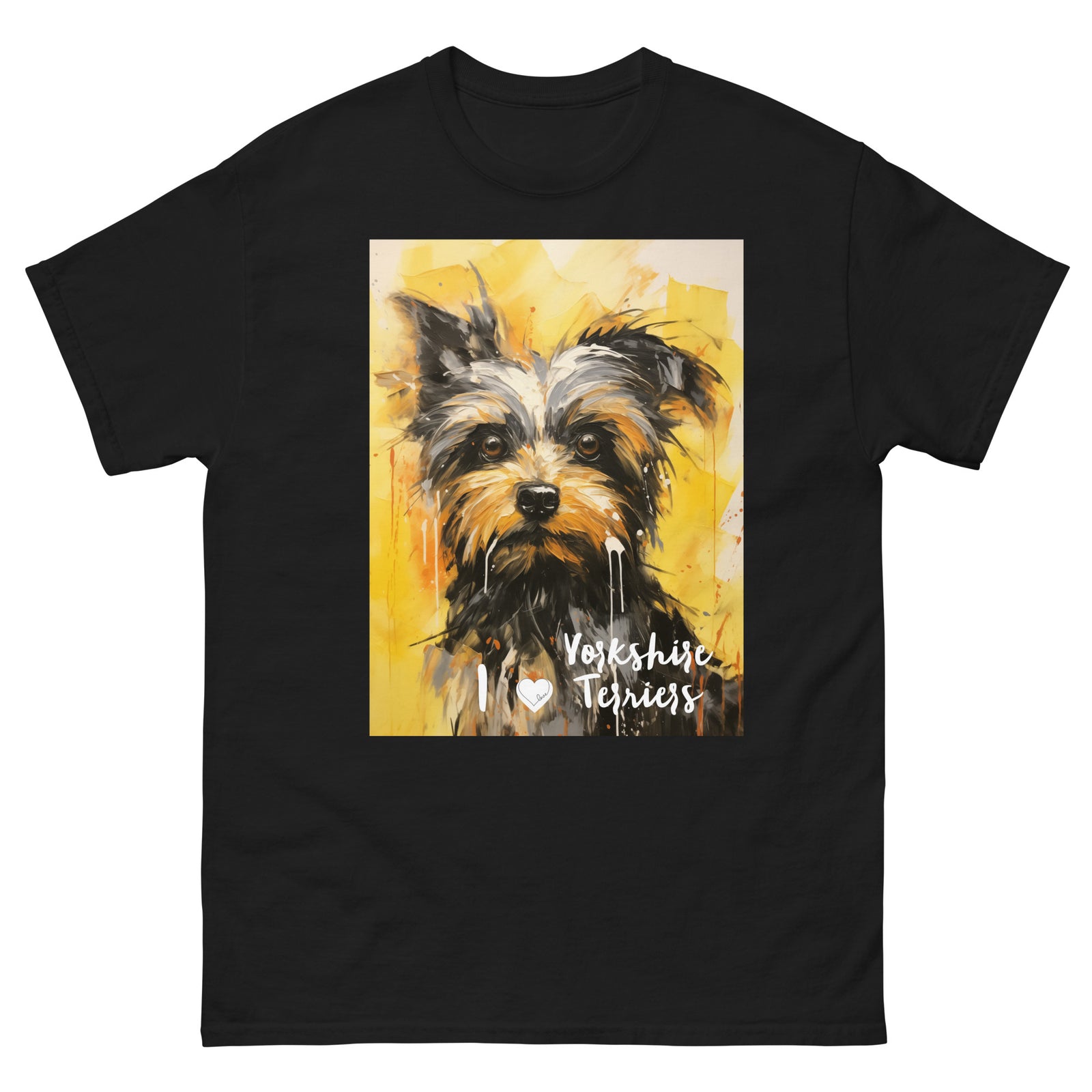Men's classic tee - I ❤ DOGS - Yorkshire Terrier