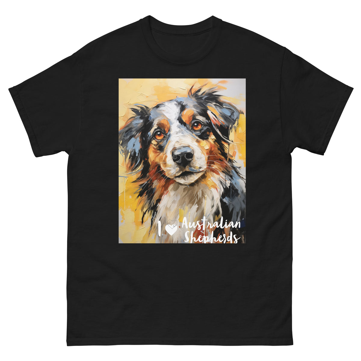Men's classic tee - I ❤ DOGS - Australian Shepherd