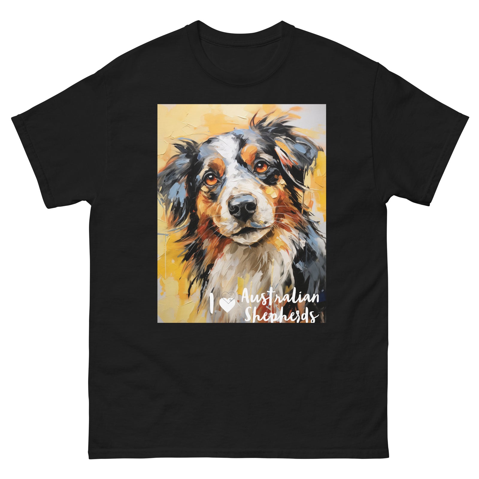 Men's classic tee - I ❤ DOGS - Australian Shepherd