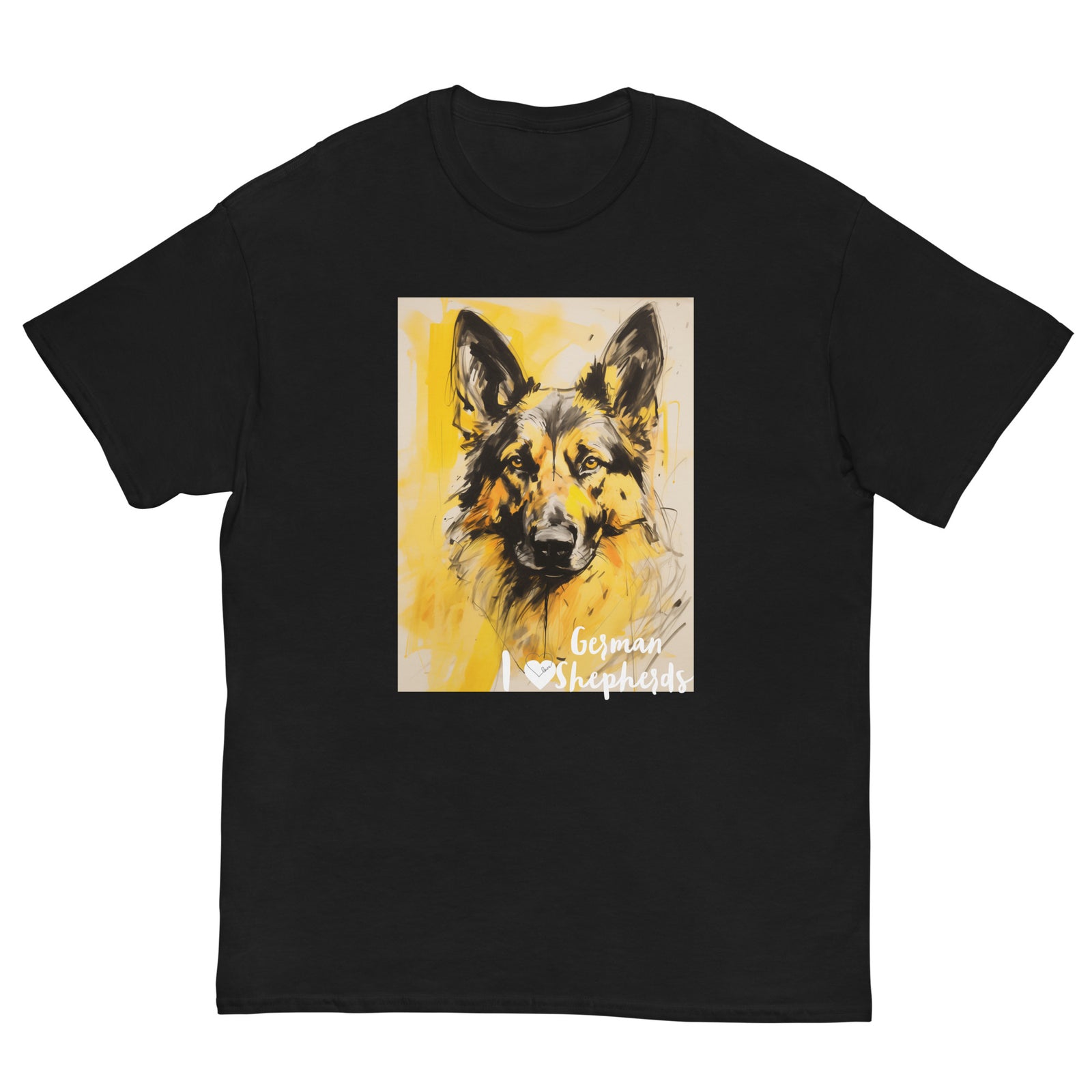 Men's classic tee - I ❤ DOGS - German Shepherd