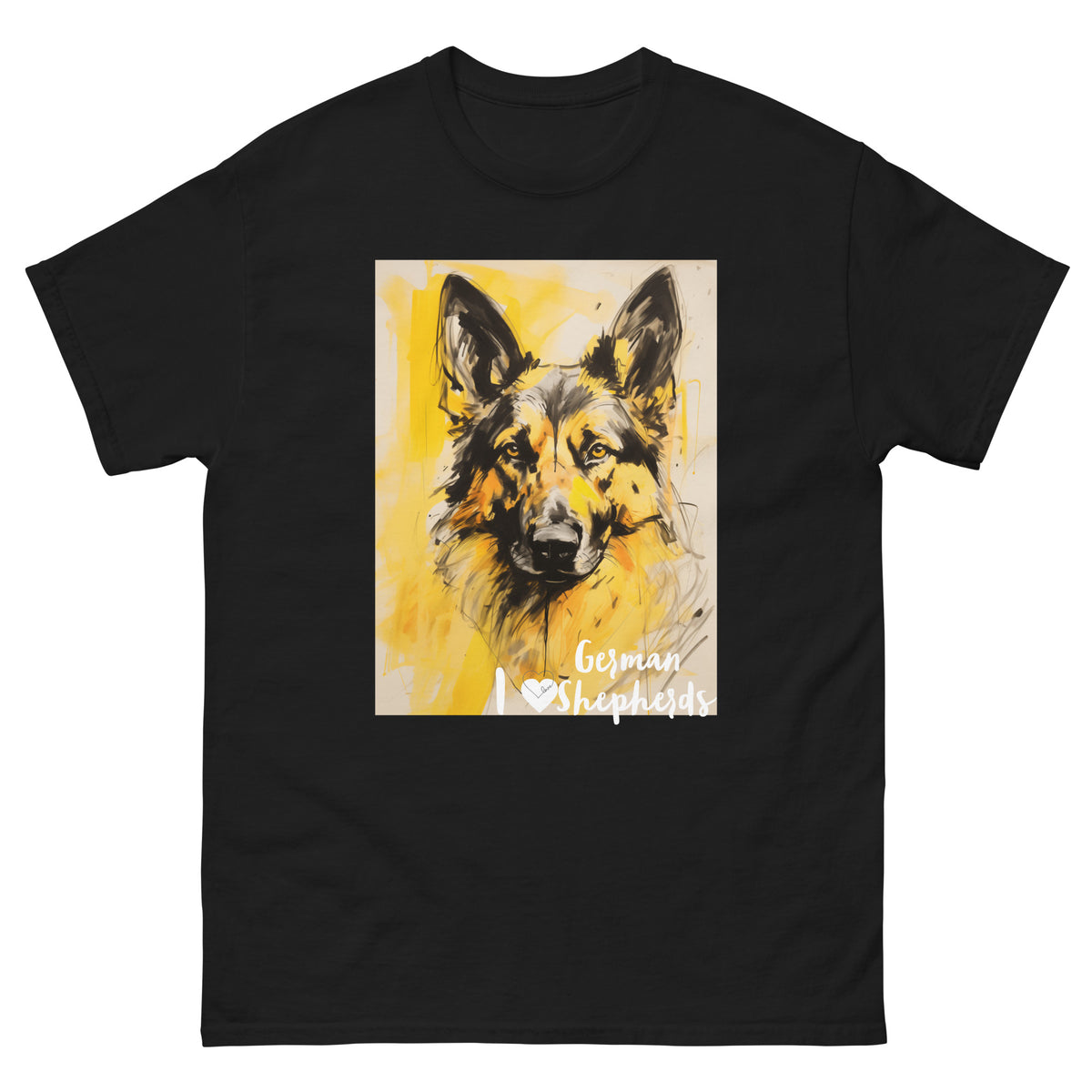 Men's classic tee - I ❤ DOGS - German Shepherd
