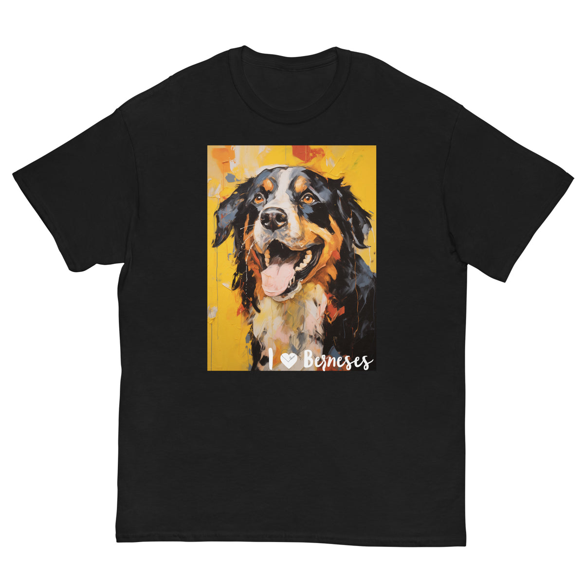 Men's classic tee - I ❤ DOGS - Bernese Mountain Dog