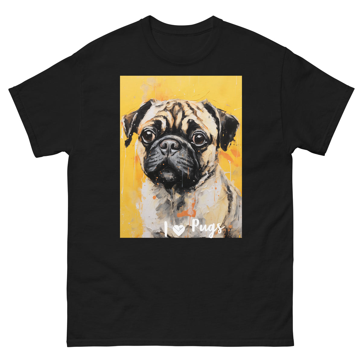 Men's classic tee - I ❤ DOGS - Pug