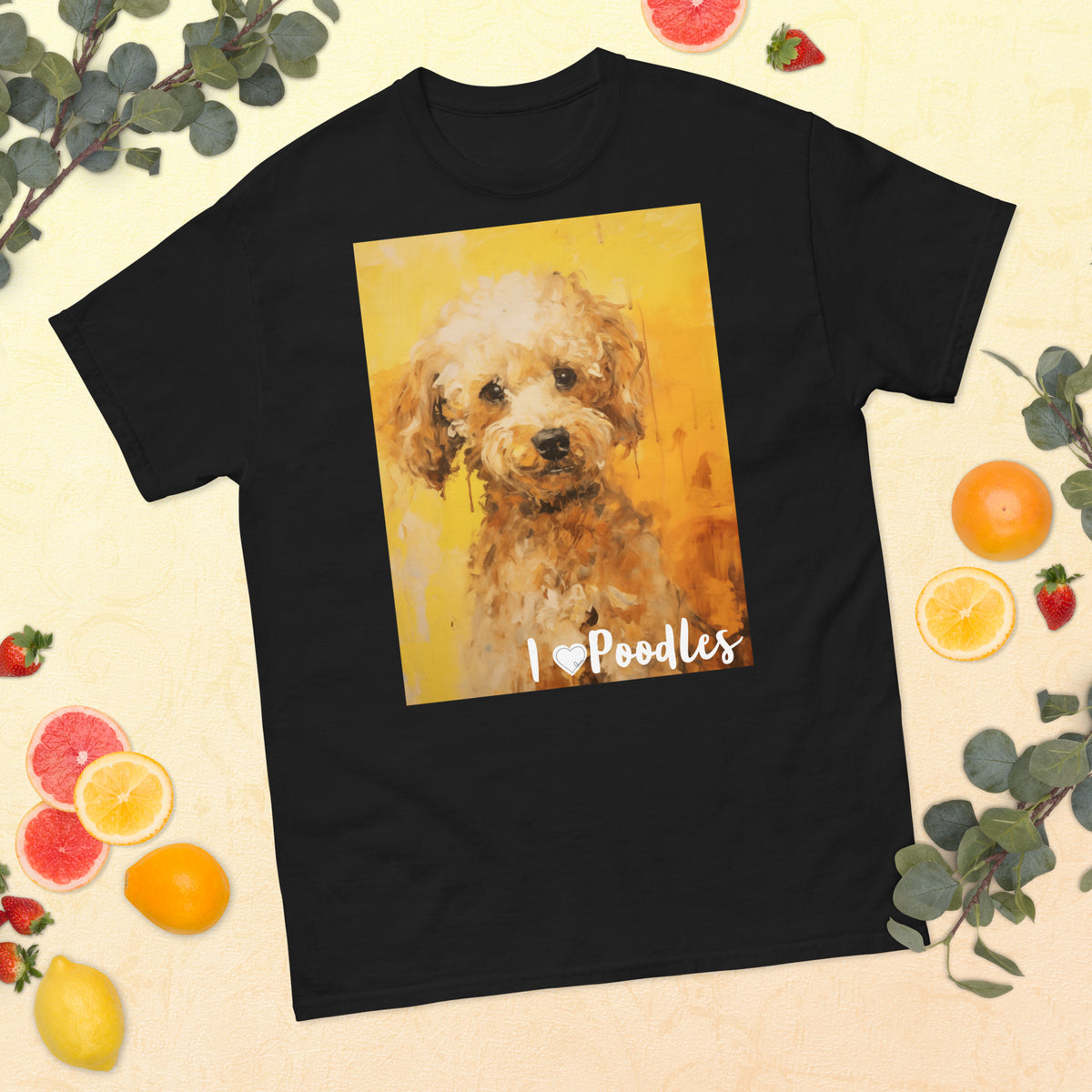Men's classic tee - I ❤ DOGS - Poodle